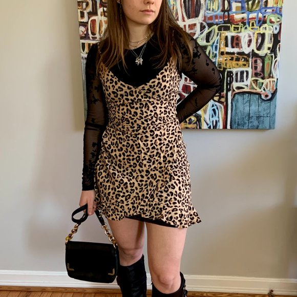 short little cheetah print dress - Picture 6 of 9
